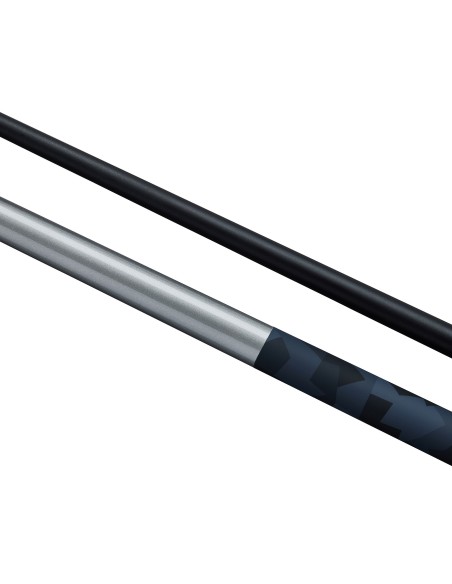 PowerGlide pool cue "EMANATE CARBON" (2 pieces) 13mm Silver