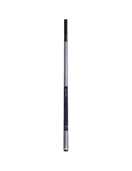 PowerGlide pool cue "EMANATE CARBON" (2 pieces) 13mm Silver