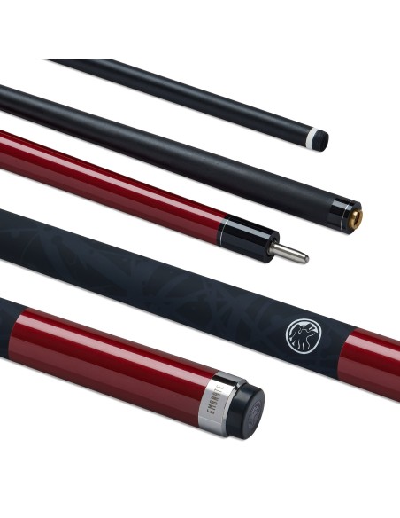 PowerGlide pulo lazda "EMANATE CARBON" (2 dalių) 13mm Red