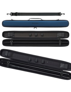 PowerGlide case for 2-piece pool and snooker cues "SVARTUR MET BLUE" 2
