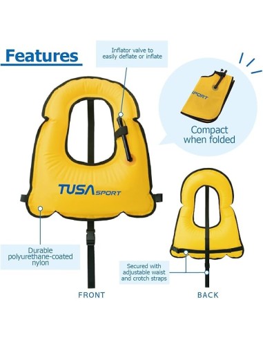Plaukiojimo su vamzdeliu liemenė Tusa SV 4500
