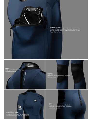 Hidrokostiumas WATERPROOF "W40" 5mm