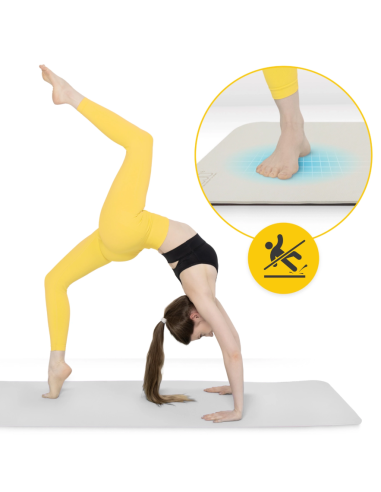 Non-slip TPE exercise and yoga mat 4FIZJO (180x60x1cm)