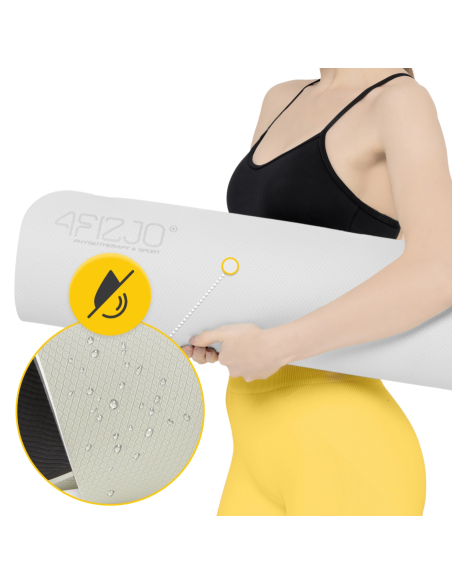 Neslystantis TPE mankštos ir jogos kilimėlis 4FIZJO (180x60x1cm)