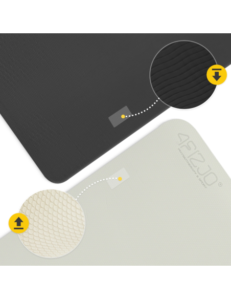Non-slip TPE exercise and yoga mat 4FIZJO (180x60x1cm)