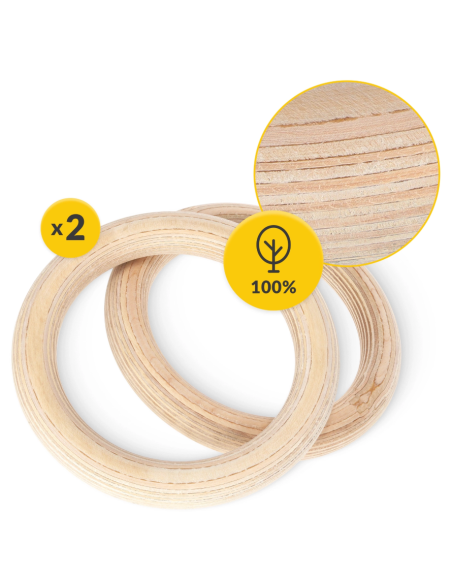 Mediniai gimnastikos žiedai 4FIZJO