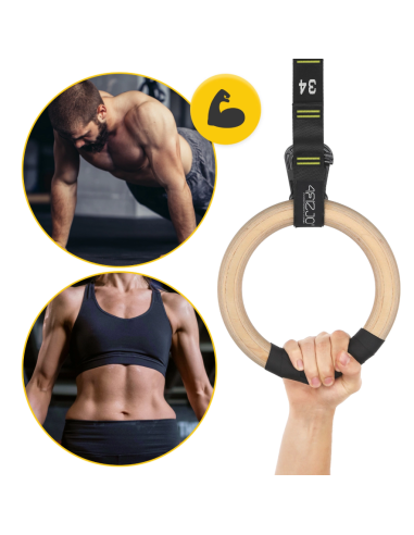 Mediniai gimnastikos žiedai 4FIZJO