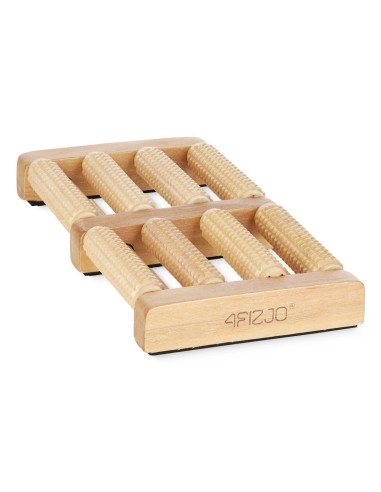 Dvigubas medinis pėdų masažo volelis 4FIZJO