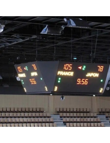 Video Cube LED – keturių pusių LED ekranas sporto arenoms