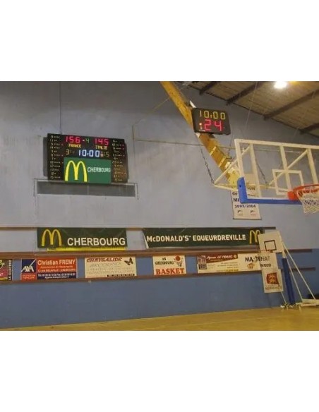 Švieslentė su LED vaizdo banneriu – reklamos ir rezultato ekranas sportui