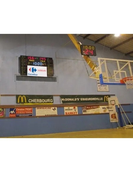 Švieslentė su LED vaizdo banneriu – reklamos ir rezultato ekranas sportui