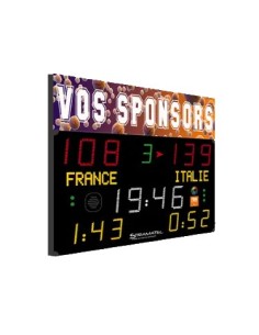 Švieslentė su LED vaizdo banneriu – reklamos ir rezultato ekranas sportui