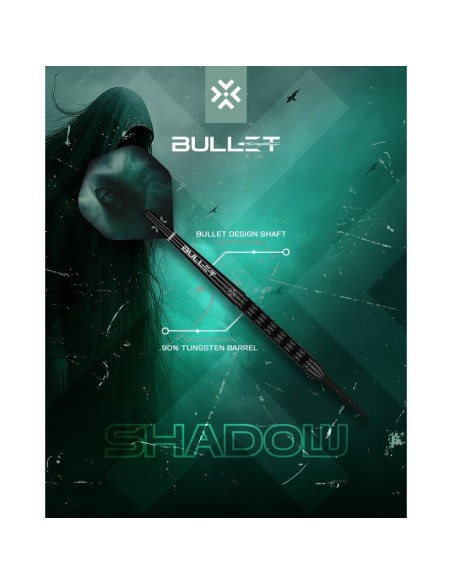 Strėlytės BULLET "SHADOW" 90% Tungsten (23g)