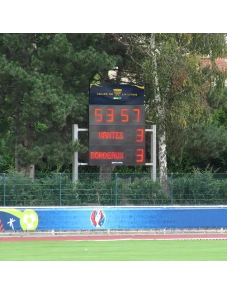 Outdoor billboard with LED video banner