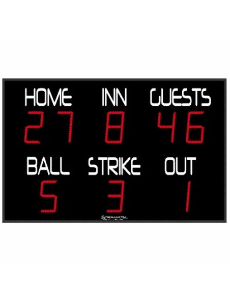 452 FBB švieslentė – lauko beisbolo LED rezultato sistema