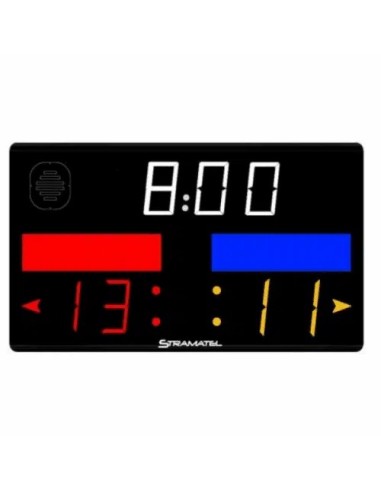 452 PEL 800 pelota švieslentė – rezultatai, laikmatis ir indikatoriai