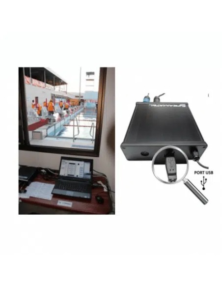 Aquasport V USB plaukimo varžybų laikmatis su USB perdavimu