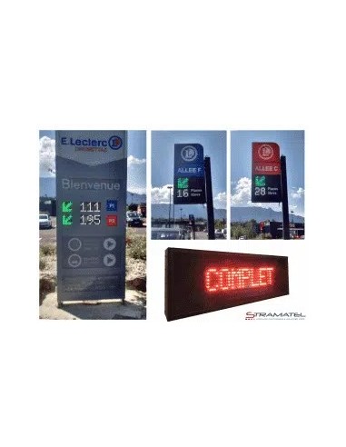 Parkingo valdymo LED ekranas – laisvų vietų rodymas