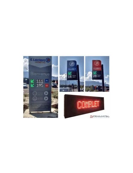 Parkingo valdymo LED ekranas – laisvų vietų rodymas