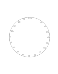 Metal ring with numbers GOAT