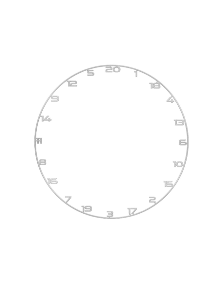 Metalinis žiedas su skaičiais GOAT