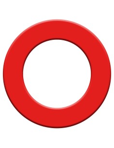 Wall protection for dartboard PU - BULLET (red)