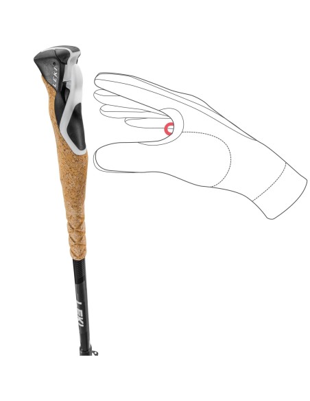 Šiaurietiško ėjimo lazdos LEKI  "Cross Trail Lite Carbon" (90-135 CM)