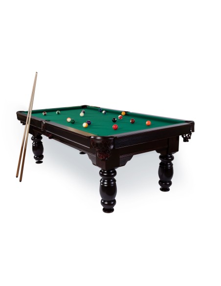 Pulo stalas Arizona 8' pėdų (245x145cm) žalias audinys, akmens plokštė, su komplektacija