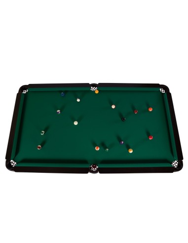 Pulo stalas Arizona 8' pėdų (245x145cm) žalias audinys, akmens plokštė, su komplektacija