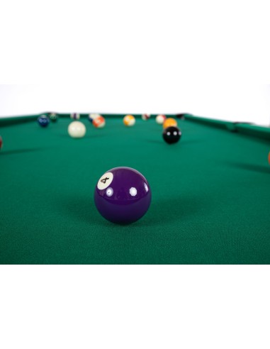 Pulo stalas Arizona 8' pėdų (245x145cm) žalias audinys, akmens plokštė, su komplektacija