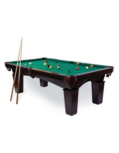 Pulo stalas Texas 8' pėdų (245x145cm) žalias audinys, akmens plokštė, su komplektacija