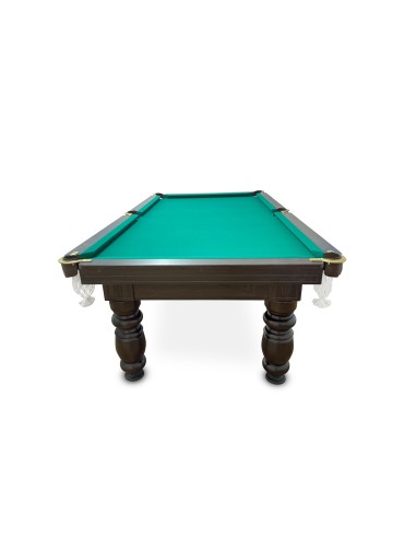 Pulo stalas Elegant 8' pėdų (245x145cm) žalias audinys, su komplektacija, akmens plokštė