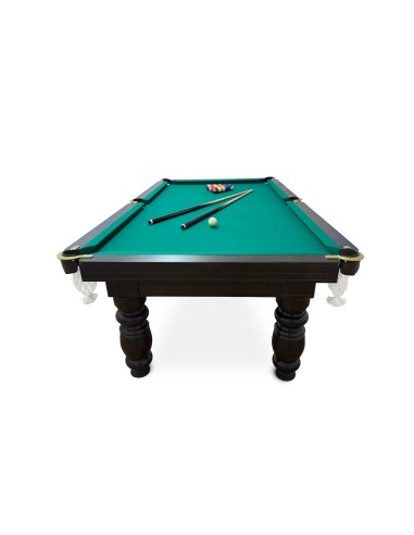 Pulo stalas Elegant 8' pėdų (245x145cm) žalias audinys, su komplektacija, akmens plokštė