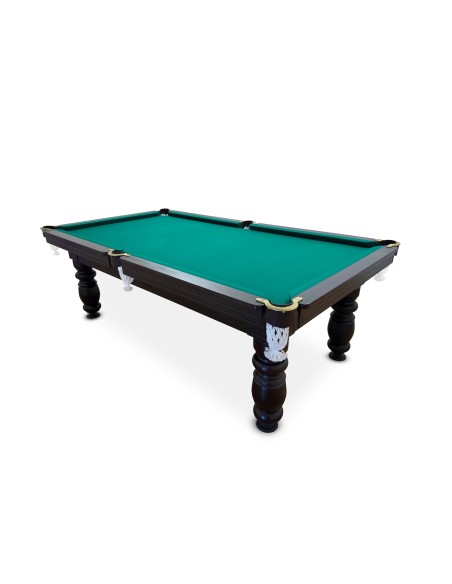 Pulo stalas Elegant 8' pėdų (245x145cm) žalias audinys, su komplektacija, akmens plokštė