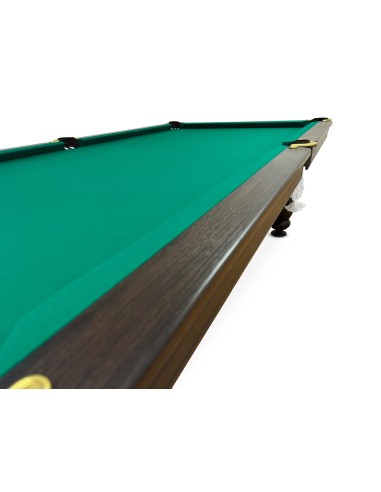 Pulo stalas Elegant 8' pėdų (245x145cm) žalias audinys, su komplektacija, akmens plokštė