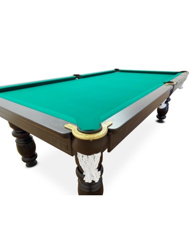 Pulo stalas Elegant 8' pėdų (245x145cm) žalias audinys, su komplektacija, akmens plokštė