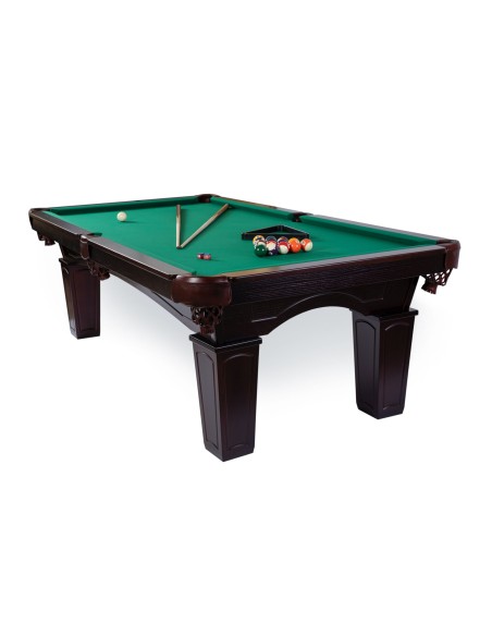 Pulo stalas Texas 8' pėdų (245x145cm) žalias audinys, su komplektacija