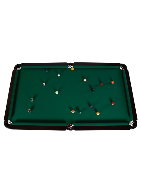 Pulo stalas Texas 8' pėdų (245x145cm) žalias audinys, su komplektacija