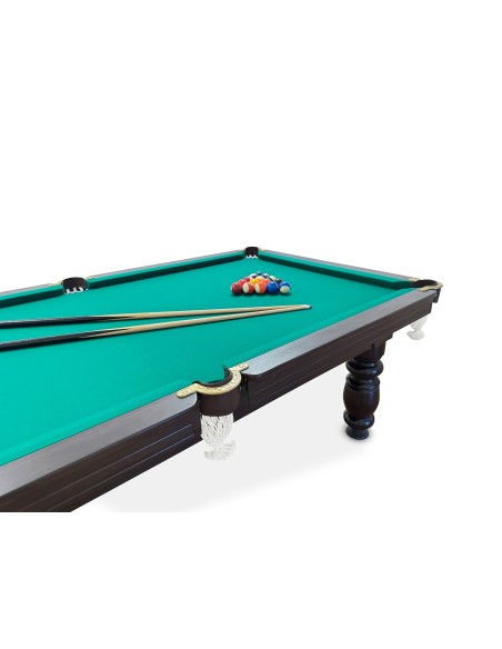 Pulo stalas Elegant 8' pėdų (245x145cm) žalias audinys, su komplektacija