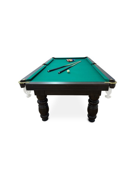 Pulo stalas Elegant 8' pėdų (245x145cm) žalias audinys, su komplektacija