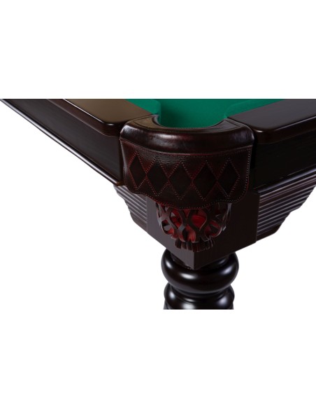 Pulo stalas Arizona 8' pėdų (245x145cm) žalias audinys, su komplektacija