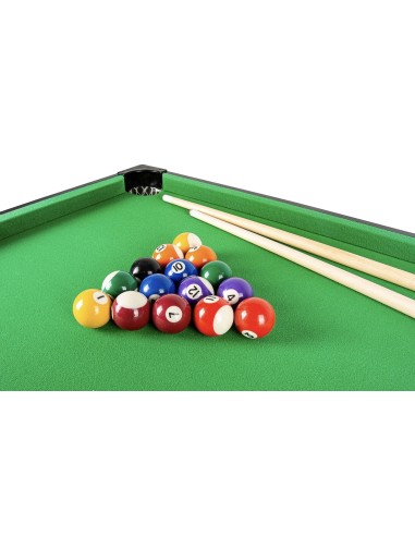 Pulo stalas Bilaro Pool Break (120x60cm) žalias audinys su komplektacija