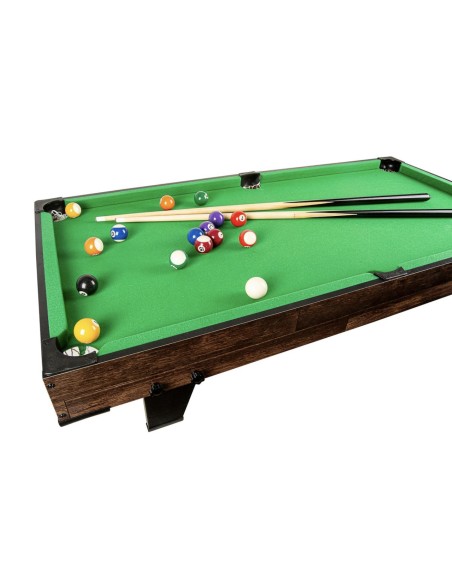 Pulo stalas Bilaro Pool Break (120x60cm) žalias audinys su komplektacija