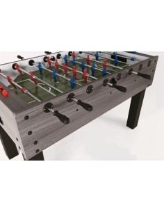 Futbolo stalas Garlando F-100, pilkas ąžuolas, teleskopiniai strypai 2