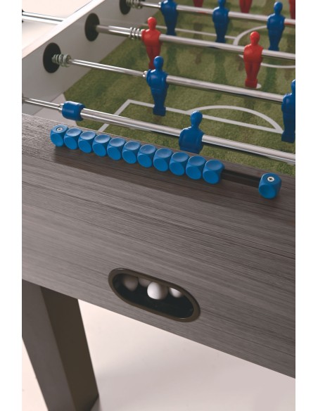 Futbolo stalas Garlando F-100, pilkas ąžuolas, teleskopiniai strypai