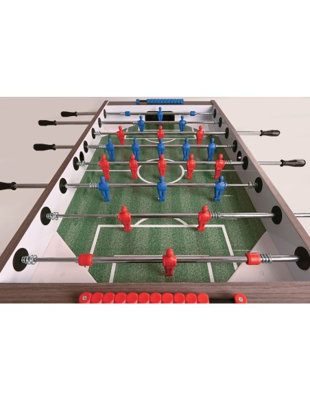 Futbolo stalas Garlando F-100, pilkas ąžuolas, teleskopiniai strypai