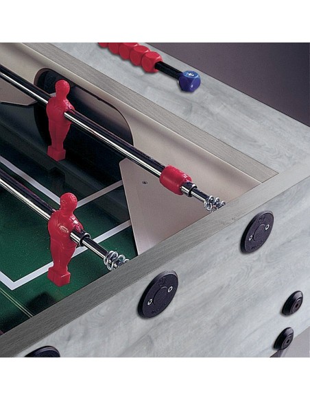 Futbolo stalas Garlando G-500, vientisi strypai, pilkas ąžuolas