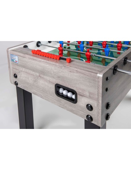 Futbolo stalas Garlando G-500, vientisi strypai, pilkas ąžuolas