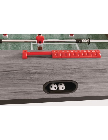 Futbolo stalas Garlando F-zero, pilkas ąžuolas, teleskopiniai strypai