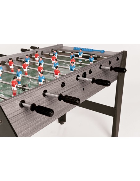 Futbolo stalas Garlando F-zero, pilkas ąžuolas, teleskopiniai strypai